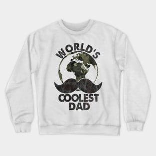 World's Coolest Dad Distressed Crewneck Sweatshirt